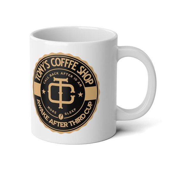 Awake After Third Cup Jumbo Ceramic Coffee Hot Cocoa Mug 20oz Personalize Name - Picture 4 of 5